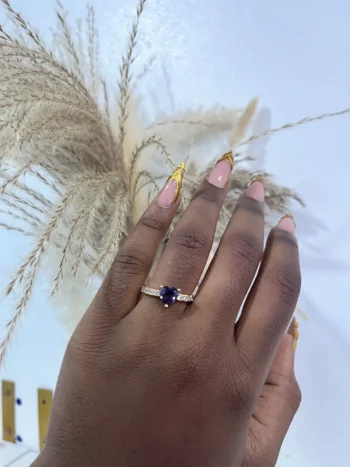Purple Heart  Promise Ring