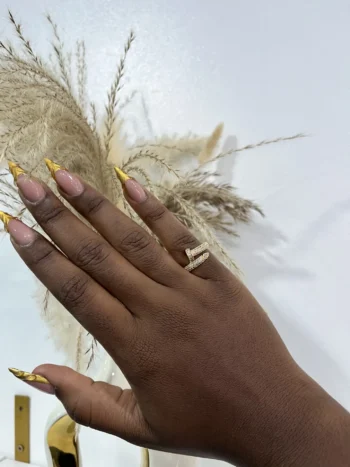 Iced Out Nail Ring