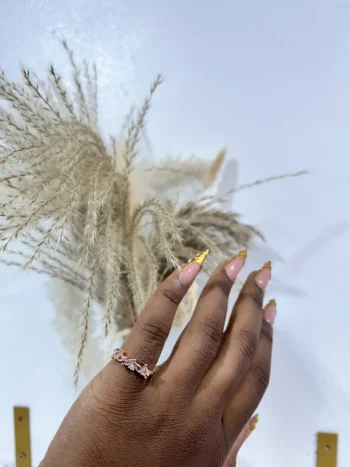Pink Embellished Ring