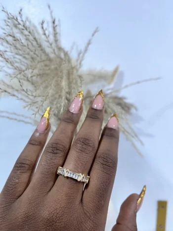 Plain Cubic Zircon Ring