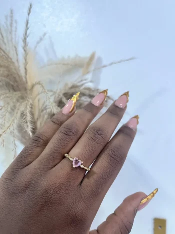 Pink Heart  Promise Ring
